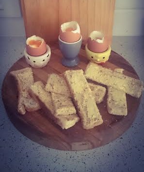 My boys love dipping their 'soldiers into their egg cups!